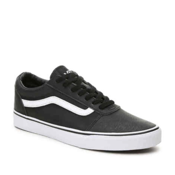 vans ward men's leather skate shoes